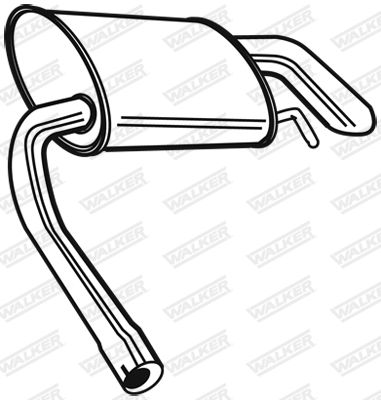 Rear Muffler WALKER 17565