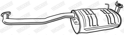 Centre Muffler WALKER 17604