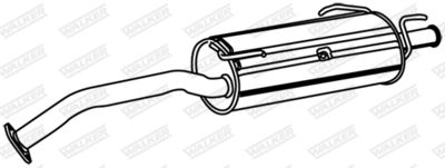 Rear Muffler WALKER 17664