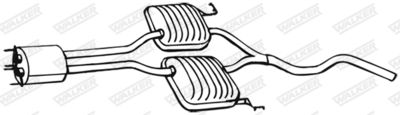 Centre Muffler WALKER 17736