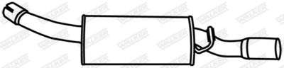 Rear Muffler WALKER 17737