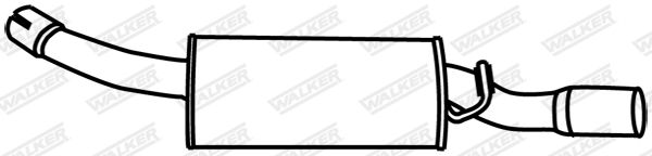 WALKER 17738 Rear Muffler