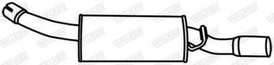 Rear Muffler WALKER 17738