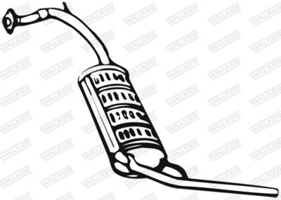 Rear Muffler WALKER 17791