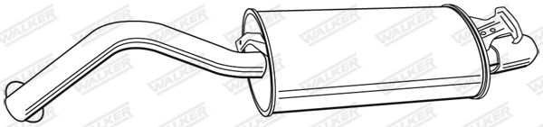 WALKER 17869 Rear Muffler