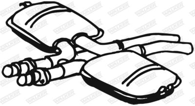 Centre Muffler WALKER 17883