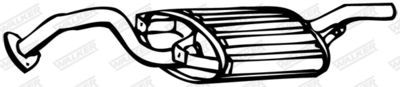 Rear Muffler WALKER 17895