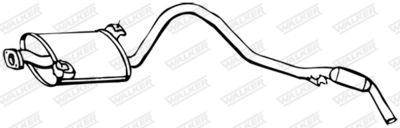 Rear Muffler WALKER 17966