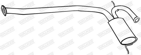 WALKER 18062 Centre Muffler