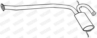 Centre Muffler WALKER 18062
