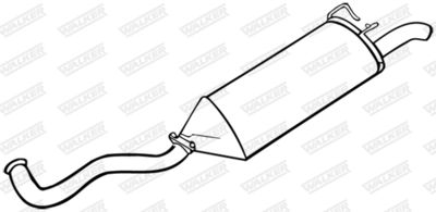 Rear Muffler WALKER 18063