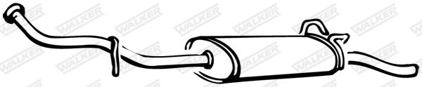 WALKER 18072 Rear Muffler
