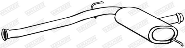WALKER 18084 Centre Muffler