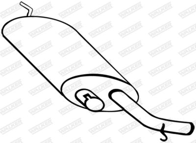 Front Muffler WALKER 18087