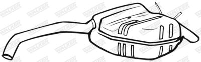 Rear Muffler WALKER 18095