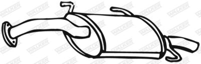 Rear Muffler WALKER 18168