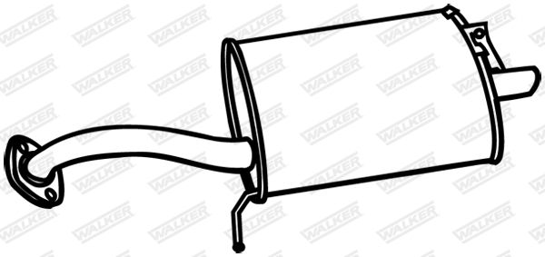 WALKER 18578 Rear Muffler