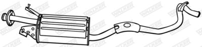 Rear Muffler WALKER 18664