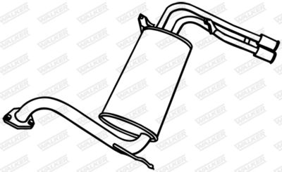 Rear Muffler WALKER 18671