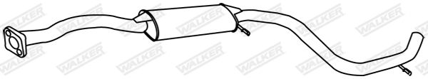 WALKER 18718 Centre Muffler