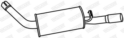 Rear Muffler WALKER 18726