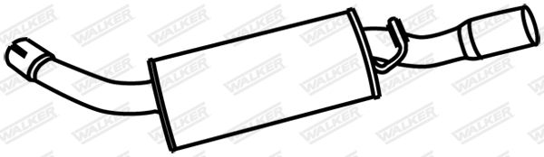 WALKER 18730 Rear Muffler