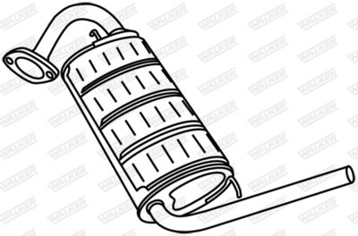 Rear Muffler WALKER 18746