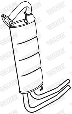 Rear Muffler WALKER 18749