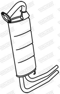 Rear Muffler WALKER 18751