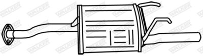Rear Muffler WALKER 18762