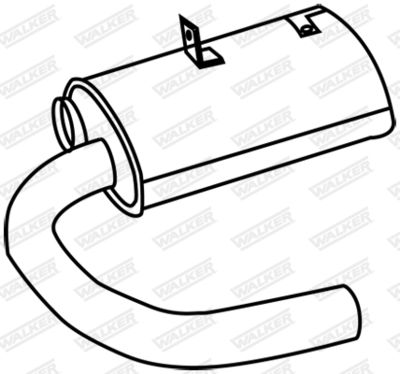 Centre Muffler WALKER 18801