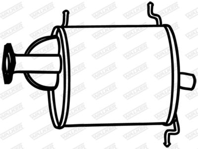 Rear Muffler WALKER 18825