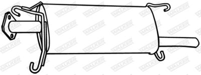 Rear Muffler WALKER 18839