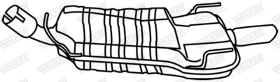 Rear Muffler WALKER 18875