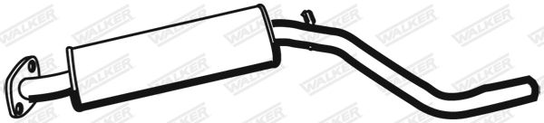 WALKER 18888 Centre Muffler