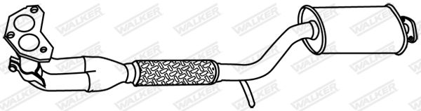 WALKER 18946 Front Muffler