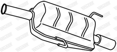 Rear Muffler WALKER 18958