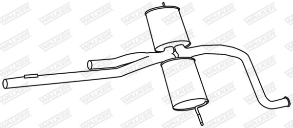 WALKER 18962 Centre Muffler