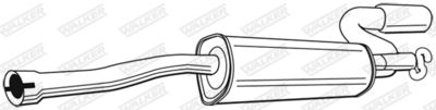 Rear Muffler WALKER 18981