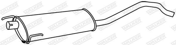 WALKER 19048 Centre Muffler