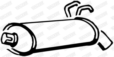 Rear Muffler WALKER 19049