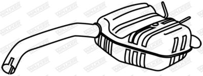 Rear Muffler WALKER 19051