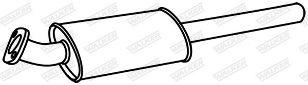 WALKER 19056 Front Muffler