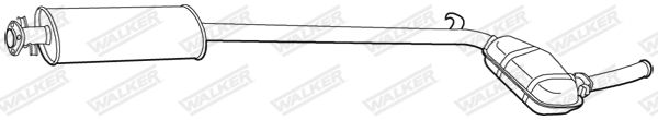 WALKER 19095 Centre Muffler