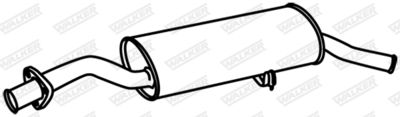 Rear Muffler WALKER 19096
