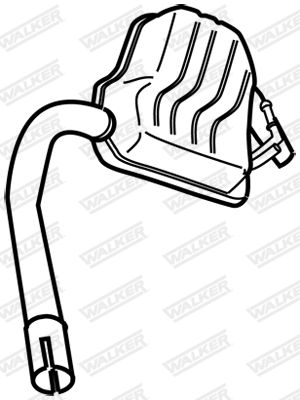 Rear Muffler WALKER 19208