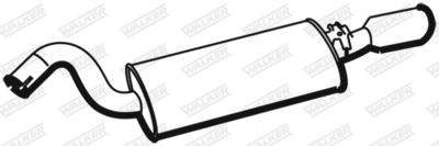 Rear Muffler WALKER 19300