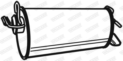 Rear Muffler WALKER 19308