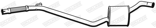 WALKER 19323 Centre Muffler