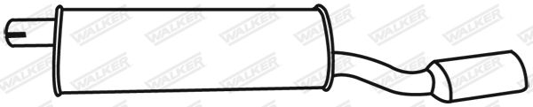 WALKER 19354 Rear Muffler